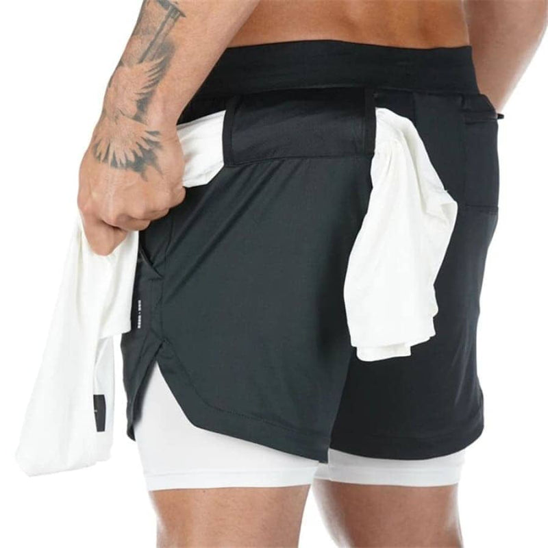 Shorts Para Treino 2 em 1 Esporte Air Effect 673 Direct Ofertas Preto Modelo 4 M